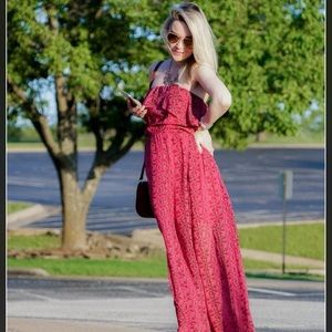 Hollister Semi-sheer High Waist Maxi Dress Sz S